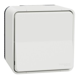 Schneider Mureva Styl - Va et vient complet saillie IP55 - connexion auto - blanc - Réf : MUR39021