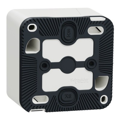 Schneider Mureva Styl - Va et vient complet saillie IP55 - connexion auto - blanc - Réf : MUR39021