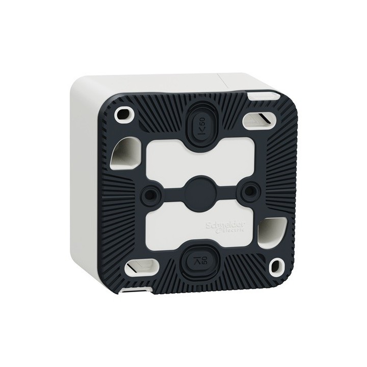 Schneider Mureva Styl - Va et vient complet saillie IP55 - connexion auto - blanc - Réf : MUR39021