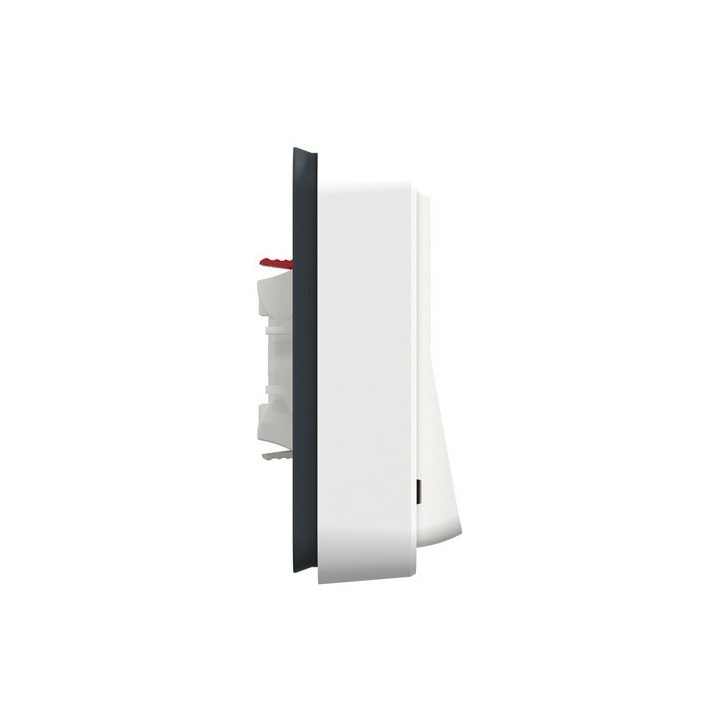 Schneider Electric - Mureva Styl - Va et vient - Complet encastré - IP55 - Connexion auto - Blanc - Réf : MUR39037