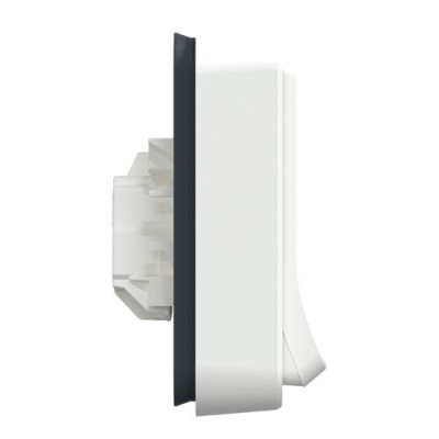 Schneider Electric - Mureva Styl - Prise courant 2P+T - Complet encastré - IP55 IK08 - Connexion auto - blanc - Réf : MUR39036