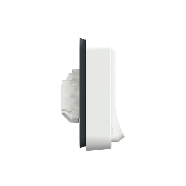 Schneider Electric - Mureva Styl - Prise courant 2P+T - Complet encastré - IP55 IK08 - Connexion auto - blanc - Réf : MUR39036