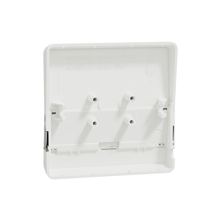 Schneider Electric - Mureva Styl - Enjoliveur porte étiquette lumineux - IP55 - IK08 - blanc - Réf : MUR39203