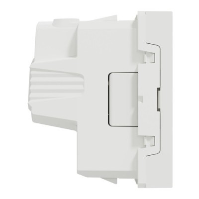 Schneider - Unica - Prise 2P - bornier à vis - 2 mod - Blanc - méca seul - Réf : NU303318