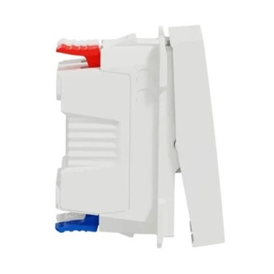 Schneider - Unica - Va-et-vient lum témoin - 10A - connex rapide - 1 mod - Blanc - méca seul - Réf : NU310318S