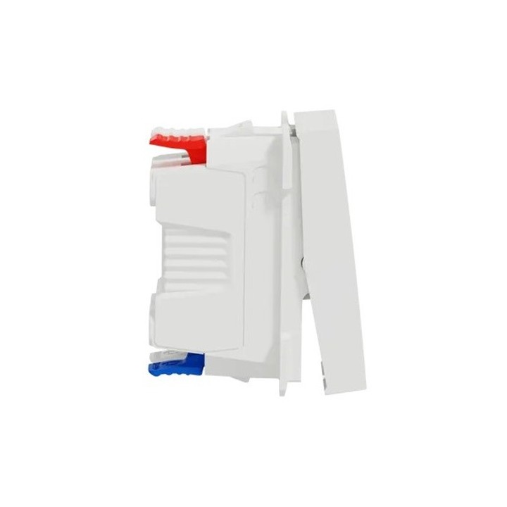 Schneider - Unica - Va-et-vient lum témoin - 10A - connex rapide - 1 mod - Blanc - méca seul - Réf : NU310318S