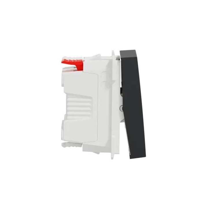 Schneider - Unica - Va-et-vient - 10A - connexion rapide - 1 mod - Anthracite - méca seul - Réf : NU310354