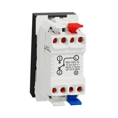 Schneider - Unica - Va-et-vient lum témoin - 10A - connex rapide - 1 mod - Anthr - méca seul - Réf : NU310354S