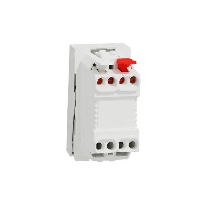Schneider - Unica - Poussoir lumineux (localisation) - 10A - 1 mod - Blanc - méca seul - Réf : NU310618N