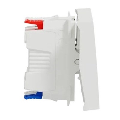Schneider - Unica - Va-et-vient lum témoin - 10A - connex rapide - 2 mod - Blanc - méca seul - Réf : NU320318S