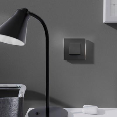 Schneider - Unica - Va-et-vient - 10A - connexion rapide - 2 mod - Anthracite - méca seul - Réf : NU320354