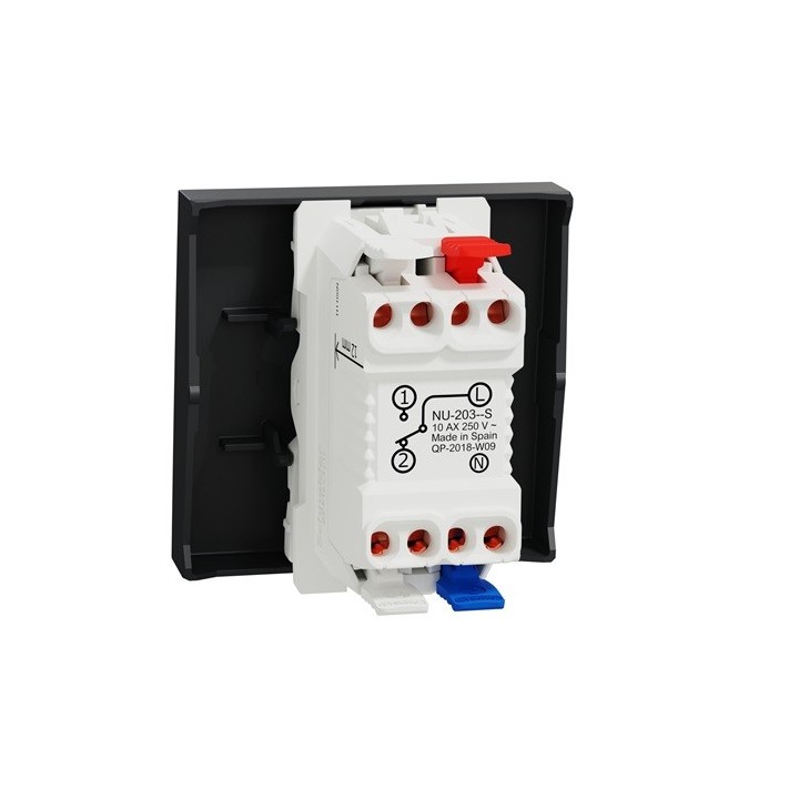 Schneider - Unica - Va-et-vient lum témoin - 10A - connex rapide - 2 mod - Anthr - méca seul - Réf : NU320354S