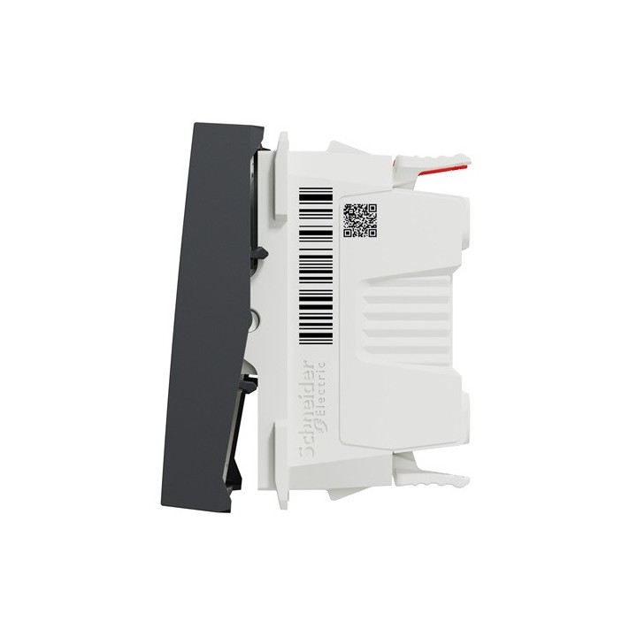 Schneider - Unica - Commande VMC 2 vitesses - 10A - 2 modules - Anthracite - mécanisme seul - Réf : NU320354VMC