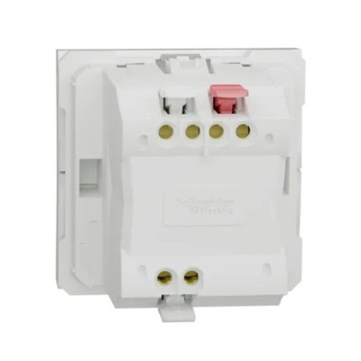 Schneider - Unica - Commande de volet-roulant - double poussoir - 2 mod - Blanc - méca seul - Réf : NU320718