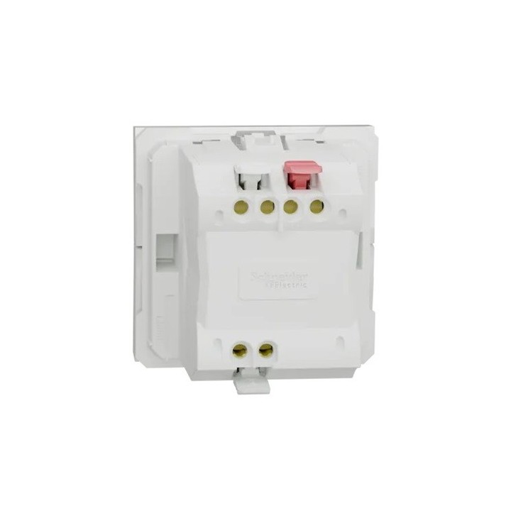 Schneider - Unica - Commande de volet-roulant - double poussoir - 2 mod - Blanc - méca seul - Réf : NU320718