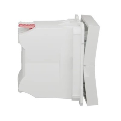 Schneider - Unica - Commande de volet-roulant - double poussoir - 2 mod - Blanc - méca seul - Réf : NU320718