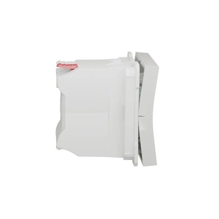 Schneider - Unica - Commande de volet-roulant - double poussoir - 2 mod - Blanc - méca seul - Réf : NU320718