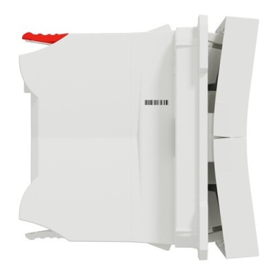 Schneider - Unica - Interrupteur volet-roulant - 3 touches - 6A - 2 mod - Blanc - méca seul - Réf : NU320818