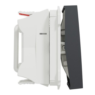 Schneider - Unica - Double Va-et-vient - 10A - connexion rapide - 2 mod - Anthra - méca seul - Réf : NU321354