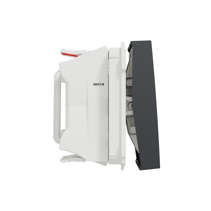 Schneider - Unica - Double Va-et-vient - 10A - connexion rapide - 2 mod - Anthra - méca seul - Réf : NU321354