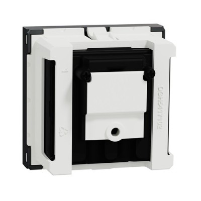 Schneider - Unica - Prise TV + FM + SAT - 2 mod - Anthracite - méca seul - Réf : NU345054