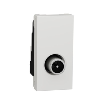 Schneider - Unica - Prise télévision - TV mâle - individuel - 1 mod - Blanc - méca seul - Réf : NU346118
