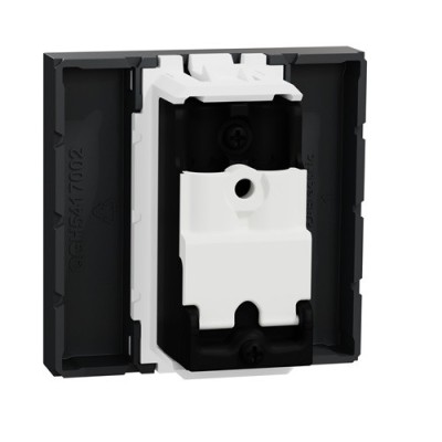Schneider - Unica - Prise télévision - TV mâle - individuel - 2 mod - Anthracite - méca seul - Réf : NU346254