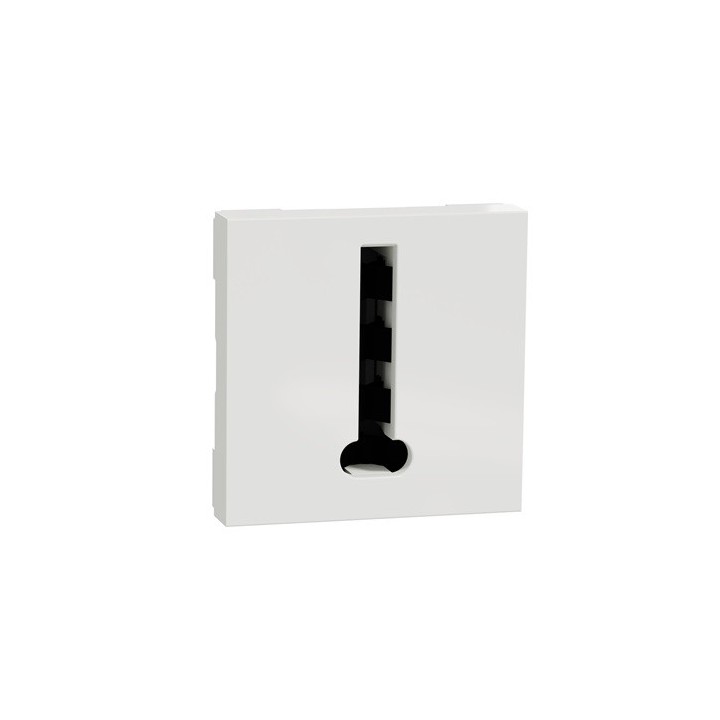 Schneider - Unica - Conjoncteur téléphone en T - 8 contacts - Blanc - mécanisme seul - Réf : NU349618