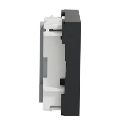 Schneider - Unica - Conjoncteur téléphone en T - 8 contacts - Anthracite - mécanisme seul - Réf : NU349654