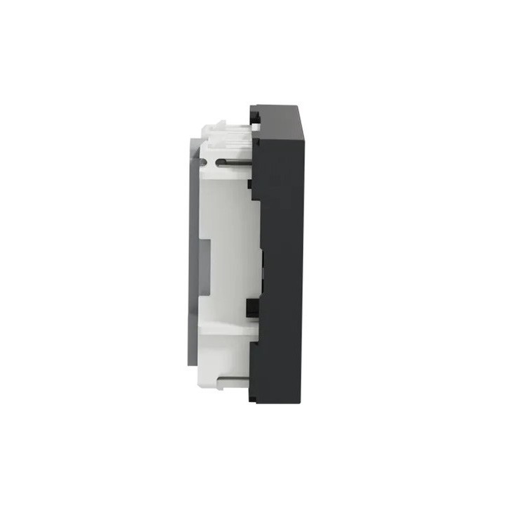 Schneider - Unica - Conjoncteur téléphone en T - 8 contacts - Anthracite - mécanisme seul - Réf : NU349654