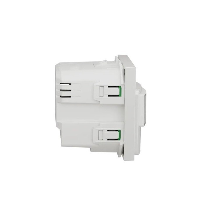 Schneider - Unica - Détecteur de mouvements + poussoir - 230V - 10A - Blanc - méca seul - Réf : NU352518