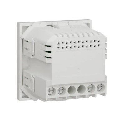 Schneider - Unica - Détecteur de mouvements + poussoir - 230V - 10A - Blanc - méca seul - Réf : NU352518