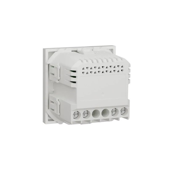 Schneider - Unica - Détecteur de mouvements + poussoir - 230V - 10A - Blanc - méca seul - Réf : NU352518