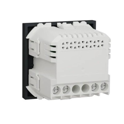 Schneider - Unica - Détecteur de mouvements + poussoir - 230V - 10A - Anthracite - méca seul - Réf : NU352554