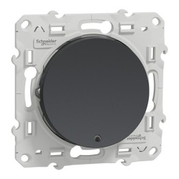 Schneider Odace - Poussoir Lumineux - Anthracite - Réf : S540276