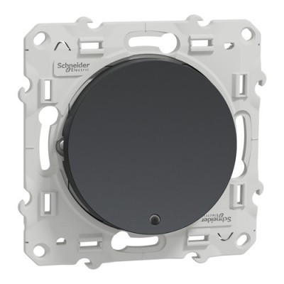 Schneider Odace - Poussoir Lumineux - Anthracite - Réf : S540276