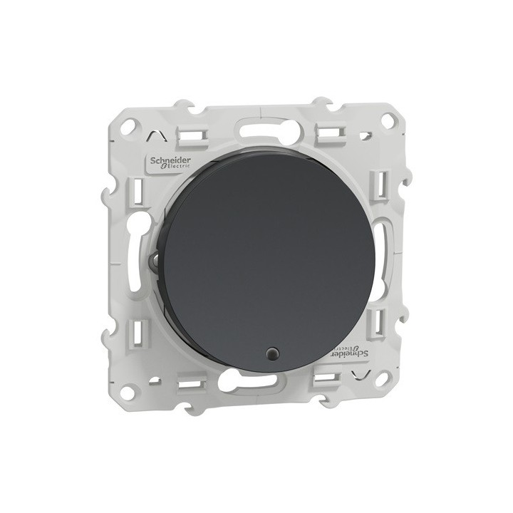 Schneider Odace - Poussoir Lumineux - Anthracite - Réf : S540276