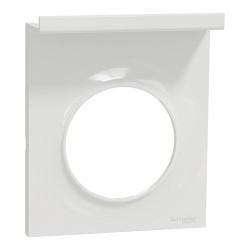 Schneider - Odace Styl - pratic - plaque - blanc support téléphone mobile - 1 poste - Réf : S520712