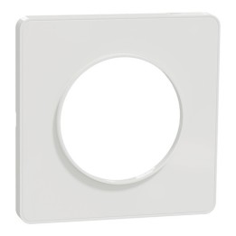 Schneider - Odace Touch - plaque de finition 1 poste - blanc RAL9003 - Réf : S520802