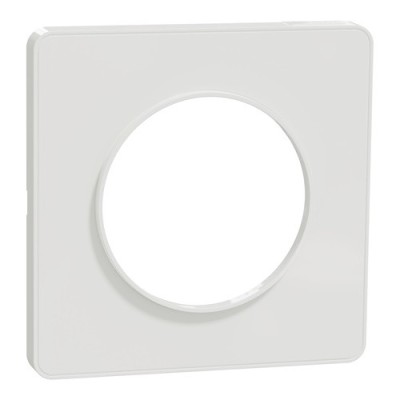 Schneider - Odace Touch - plaque de finition 1 poste - blanc RAL9003 - Réf : S520802