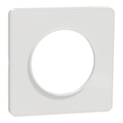 Schneider - Odace Touch - plaque de finition 1 poste - blanc RAL9003 - Réf : S520802