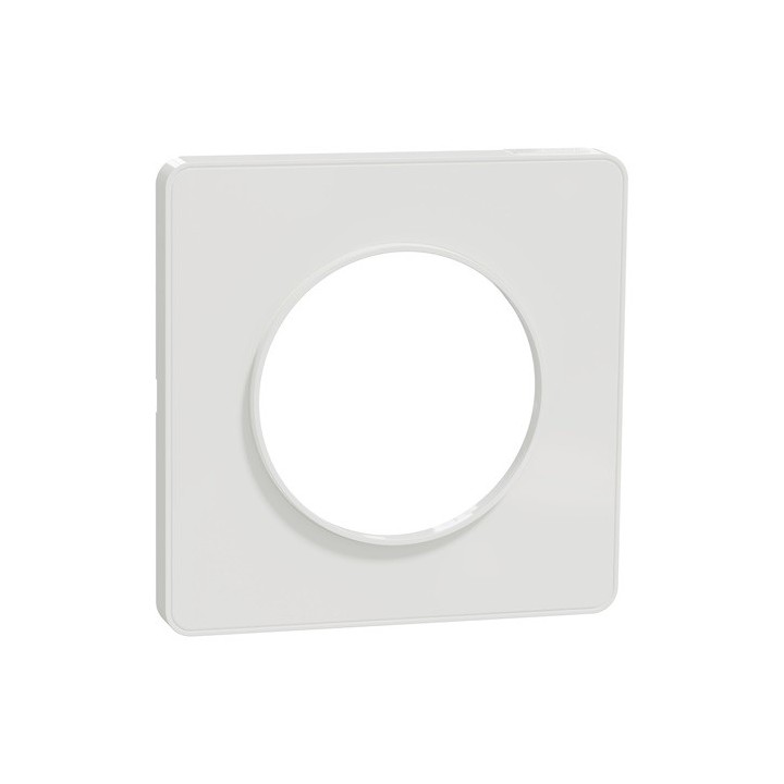 Schneider - Odace Touch - plaque de finition 1 poste - blanc RAL9003 - Réf : S520802