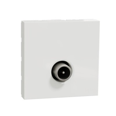 Schneider - Unica - Prise télévision - TV mâle - individuel - 2 mod - Blanc - méca seul - Réf : NU346218