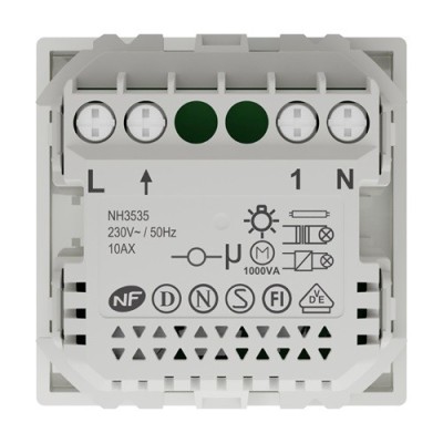 Schneider - Unica - Minuterie - tempo 5min - 8h - 10A - connex 3 fils - Blanc - méca seul - Réf : NU353518