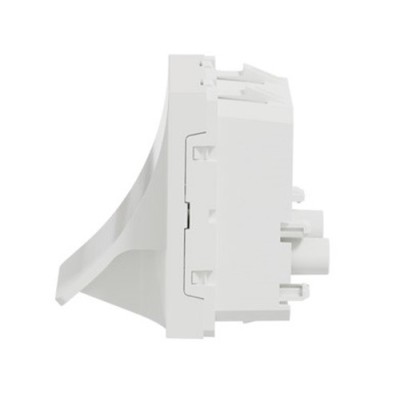 Schneider - Unica - Sortie de câble - pour câble Ø 6 à 12mm - 2 mod - Blanc - méca seul - Réf : NU386218