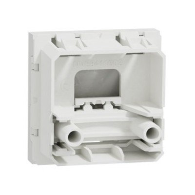 Schneider - Unica - Sortie de câble - pour câble Ø 6 à 12mm - 2 mod - Blanc - méca seul - Réf : NU386218