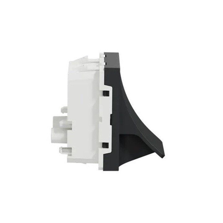 Schneider - Unica - Sortie de câble - pour câble Ø 6 à 12mm - 2 mod - Anthracite - méca seul - Réf : NU386254