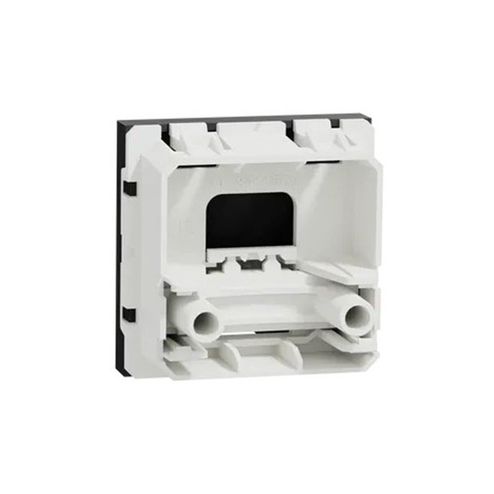 Schneider - Unica - Sortie de câble - pour câble Ø 6 à 12mm - 2 mod - Anthracite - méca seul - Réf : NU386254
