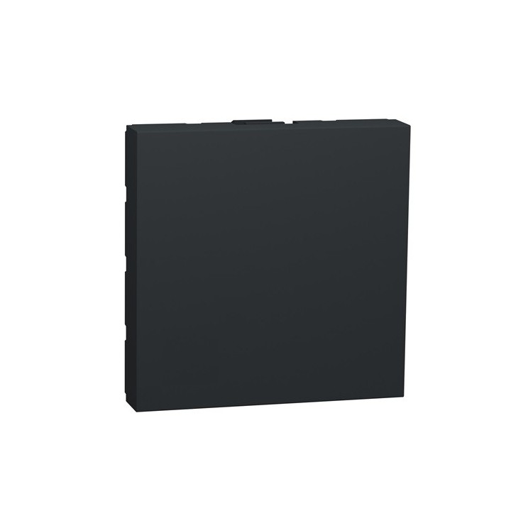 Schneider - Unica - Obturateur - 2 modules - Anthracite - mécanisme seul - Réf : NU986654