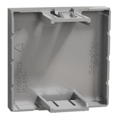 Schneider - Unica - Obturateur - 2 modules - Alu - mécanisme seul - Réf : NU986630